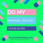 Do My Criminal Justice Homework