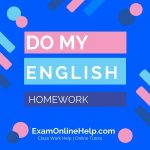 Do My English Homework