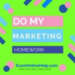 Do My Marketing Homework