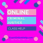Online Criminal Justice Class Help