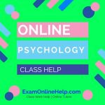 Online Psychology Class Help