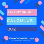 Take My Online Calculus Quiz