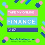 Take My Online Finance Quiz