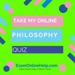 Take My Online Philosophy Quiz