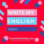 Write My English Essay
