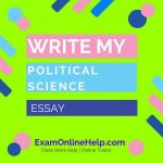 Write My Political Science Essay