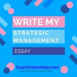 Write My Strategic Management Essay